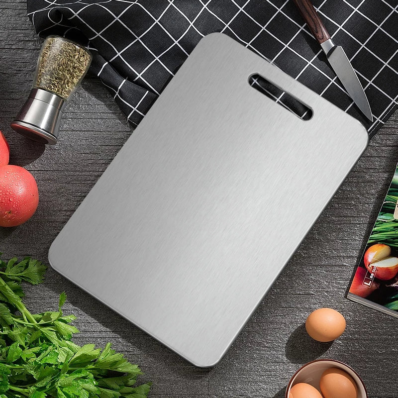 Tábua para Corte de Alimentos Anti-Sujeira em Titânio