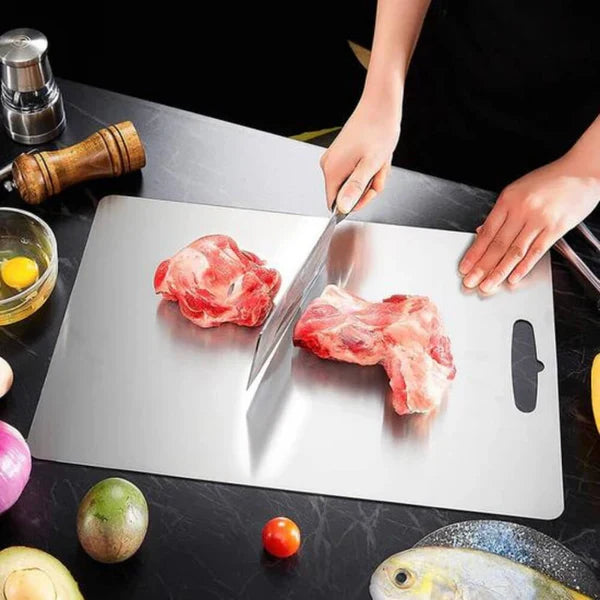 Tábua para Corte de Alimentos Anti-Sujeira em Titânio