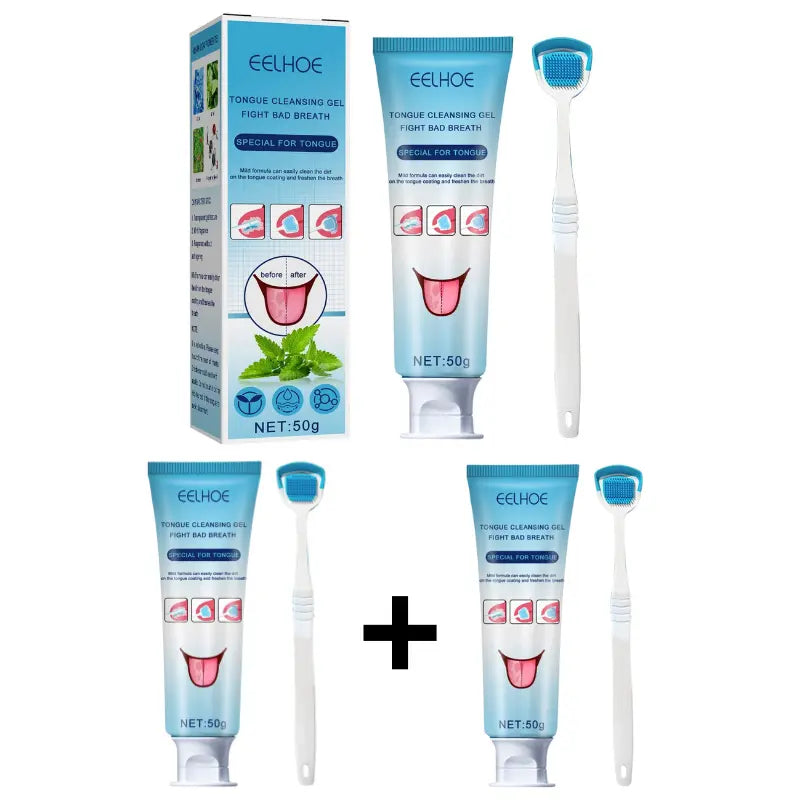 Kit Gel Bucal SyncFresh - Transforme seu Sorriso e Saúde Bucal [GANHE RASPADOR DE LÍNGUA GRÁTIS]