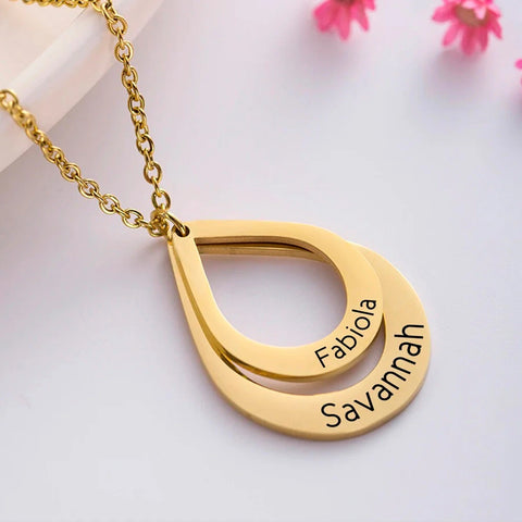 Colar Gotas Personalizadas -  Oferta Especial Dia das Mães
