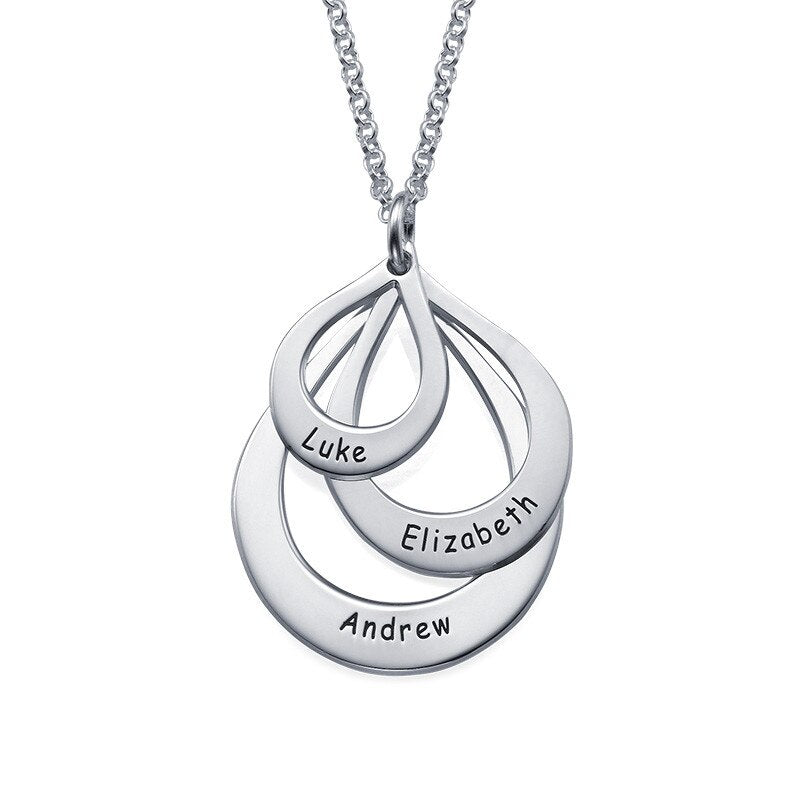 Colar Gotas Personalizadas -  Oferta Especial Dia das Mães