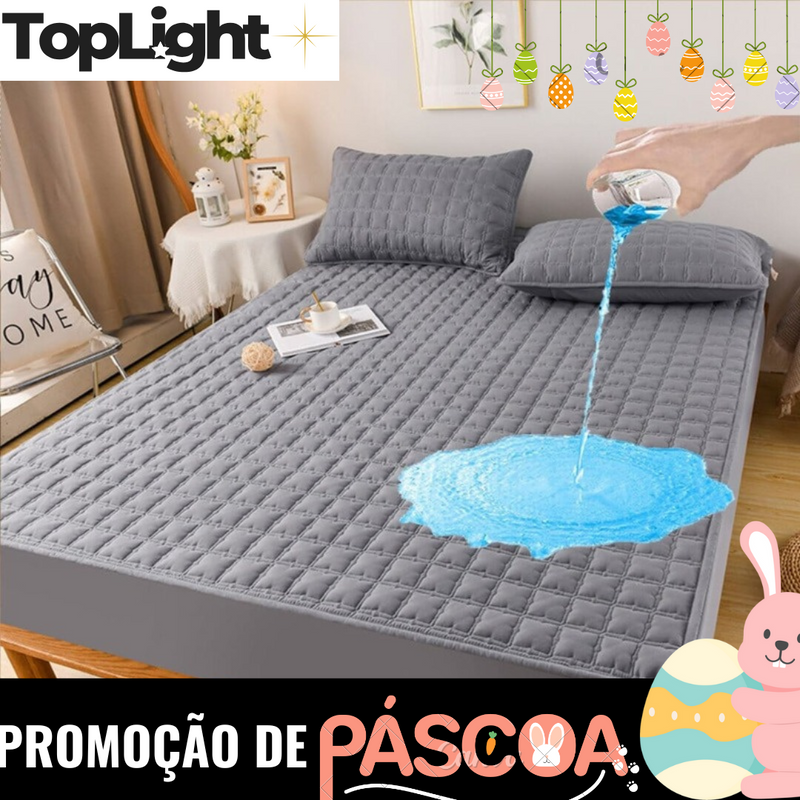 Capa Para Colchão Impermeável TopMax+2 Fronhas (BRINDE DE PROMOÇÃO)